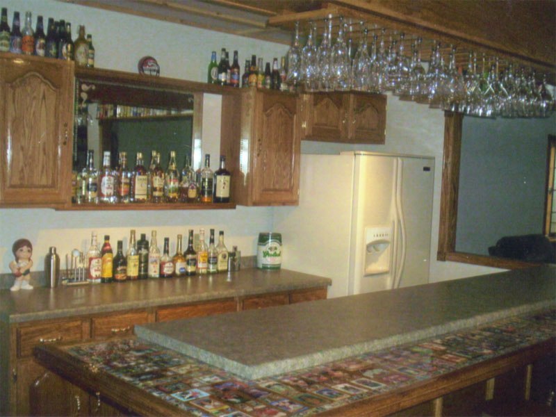 Interior bar and woodworking detail